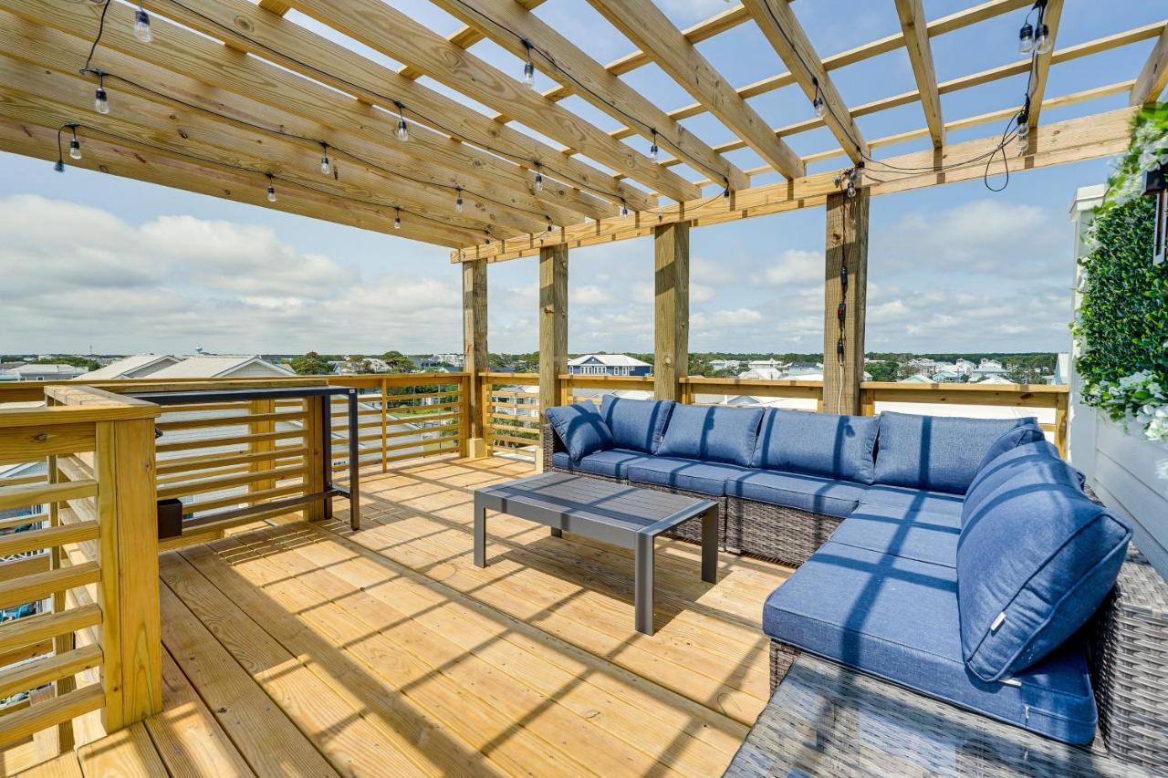 Carolina Beach Vacation Rental With Rooftop Terrace Exterior photo